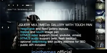 jQuery Image Gallery Slideshow with MousePan