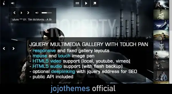jQuery Image Gallery Slideshow with MousePan
