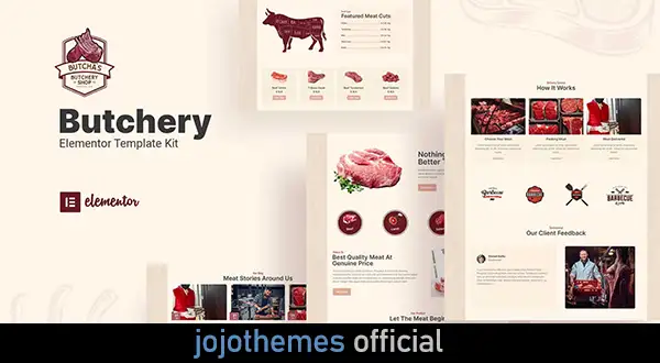 Butcha - Butchery Shop Elementor Template Kit