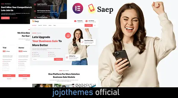 Saep - eCommerce App SaaS Showcase Elementor Template Kit