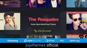 The Pasquales - Music Band, DJ and Artist WP Theme