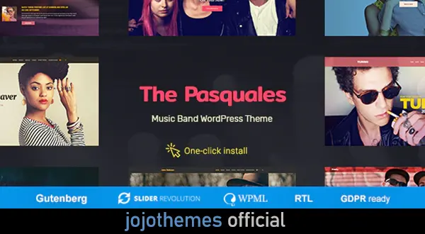 The Pasquales v1.0.5 – Music Band, DJ and Artist WP Theme Nulled
