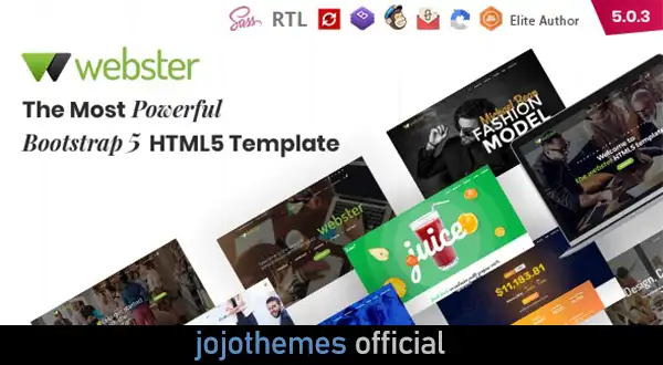 Webster - Responsive Multi-purpose HTML5 Template