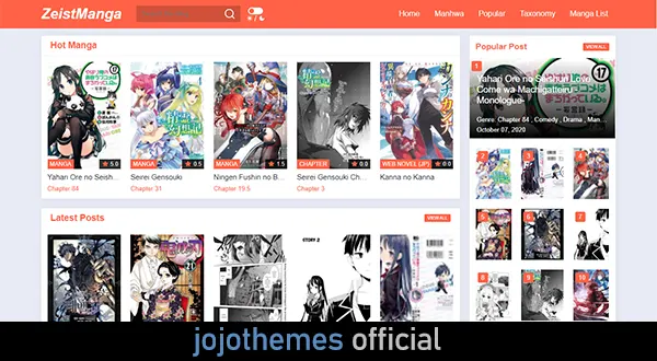 ZeistManga - Blogspot Template for manga, comic site