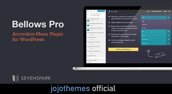 Bellows Pro - WP Accordion Menu from the makers of UberMenu (Seven Spark)