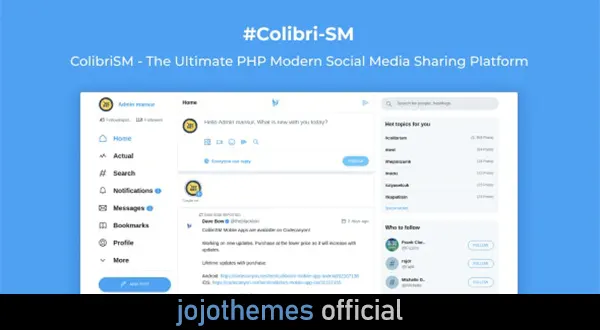 ColibriSM v1.3.2 – The Ultimate PHP Modern Social Media Sharing Platform