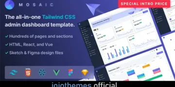Mosaic - Tailwind CSS Admin Dashboard Template