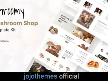 Shroomy - Mushroom Shop Elementor Template Kit