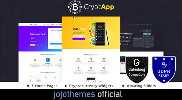 CryptApp Landing Page v2.4 – Cryptocurrency Landing Page Theme