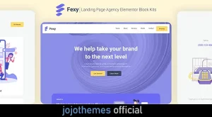 Fexy - Agency Landing Page Elementor Template Kit