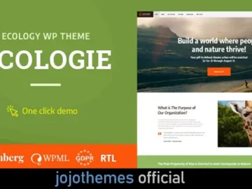 Ecologie - Environmental & Ecology WordPress Theme