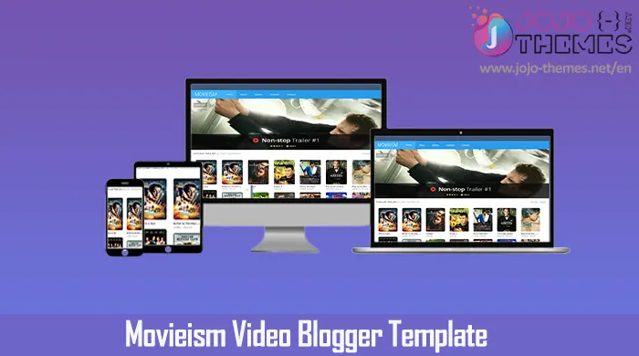 Movieism Video Blogger template