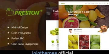 Preston - Fruit Company & Organic Farming WordPress Theme