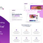 Aulian Landing Page Responsive Blogger Template