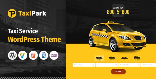 TaxiPark - Taxi Cab Service Company WordPress Theme