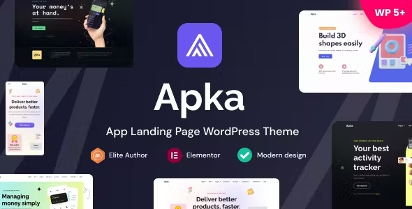 Apka - Crypto App & IT Solutions WordPress Theme
