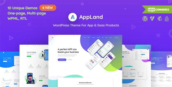 AppLand - WordPress Theme For App & Saas Products Nulled Free Download