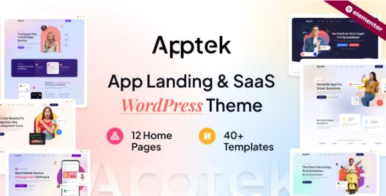 Apptek - App & SaaS Theme Nulled