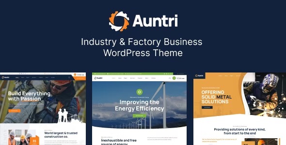 Auntri Industry & Factory WordPress Theme
