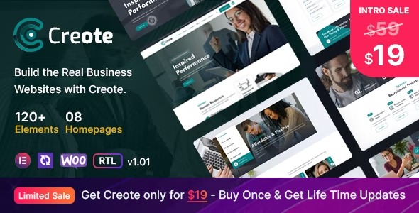 Creote - Corporate & Consulting Business WordPress Theme
