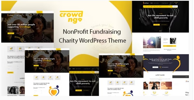 Crowdngo-Fundraising-Charity-WordPress-Theme-Nulled
