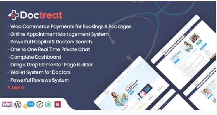 Doctreat - Hospitals and Doctors Directory WordPress Listing Theme