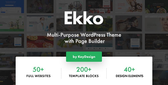 Ekko - Multi-Purpose WordPress Theme with Page Builder Nulled