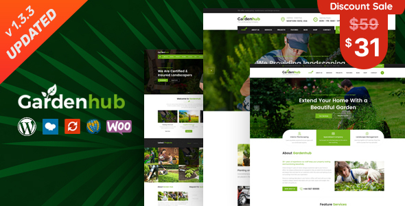 Garden HUB - Lawn & Landscaping WordPress Theme
