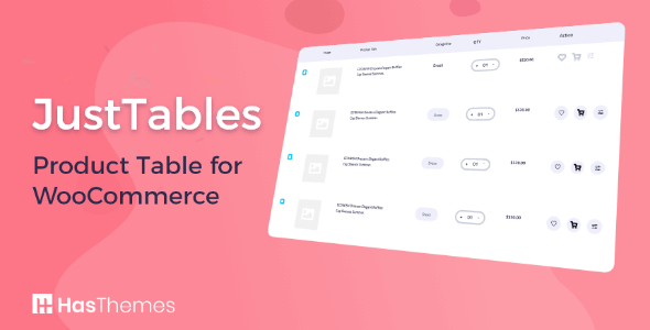 JustTables - Product Table for WooCommerce Nulled