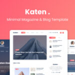 Katen - Blog & Magazine WordPress Theme Nulled