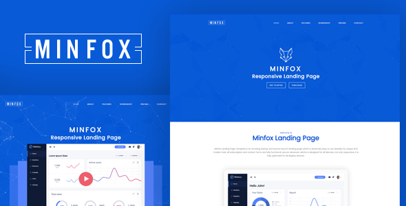 Minfox - Software Landing Page