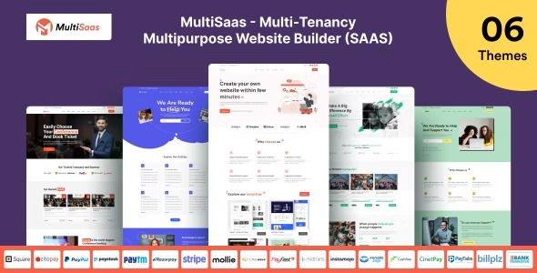 MultiSaas - Multi-Tenancy Multipurpose Website Builder Nulled