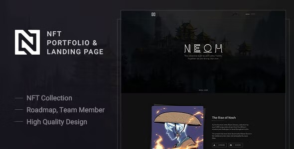 Neoh - NFT Portfolio WordPress Theme Nulled Free Download