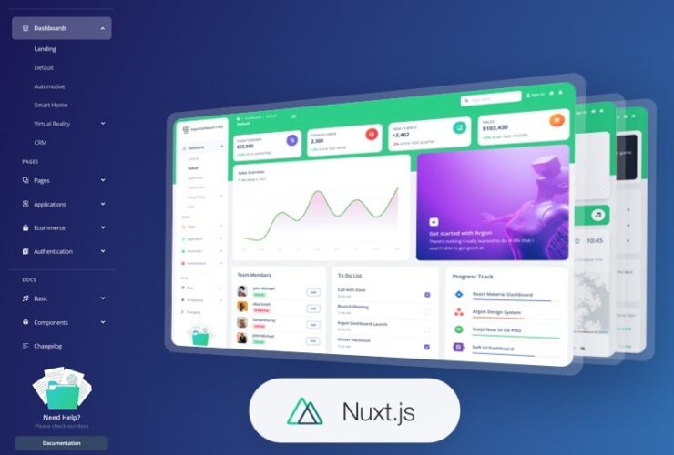 Nuxt Argon Dashboard 2 PRO Nulled Free Download