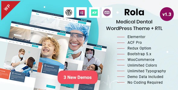 Rola - Medical Health & Dental Care WordPress Theme