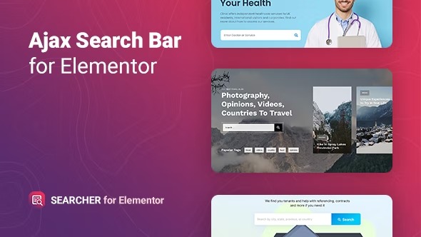 Searcher – Ajax Search for Elementor Nulled