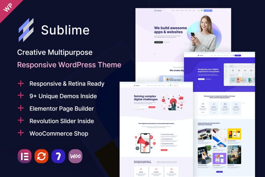 Sublime Creative Multipurpose WordPress Theme