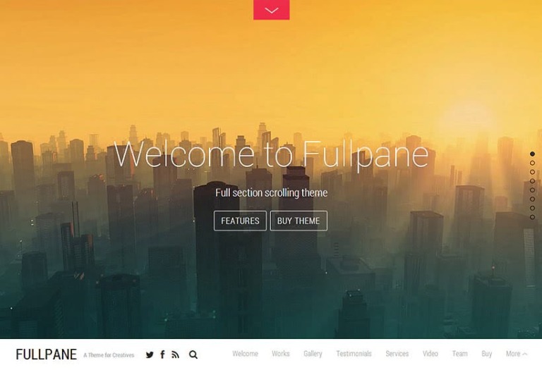 Themify Fullpane WordPress Theme Nulled Free Download