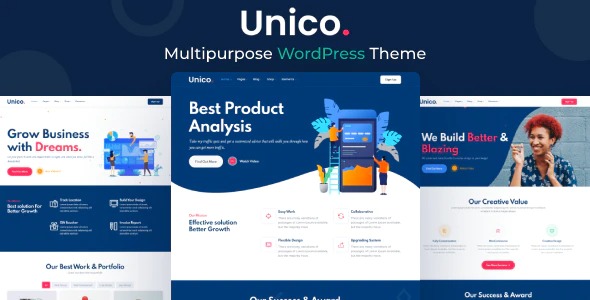 Unico - Multipurpose WordPress Theme Nulled