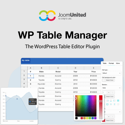 WP Table Manager JoomUnited