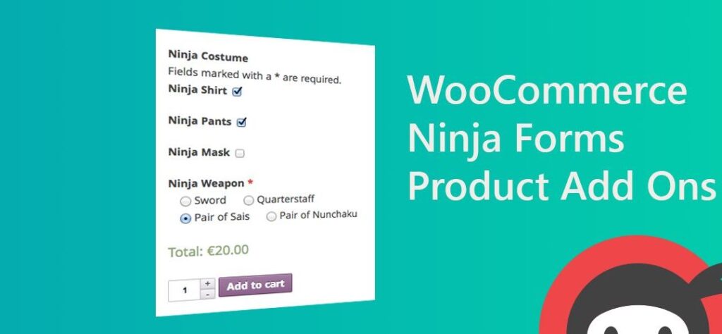 WooCommerce Ninja Forms Product Add-ons OPMC
