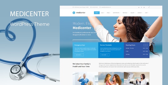 MediCenter v13.9 - Template WordPress Medis Responsif Dihapus 