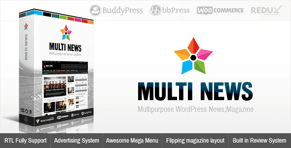 Multinews Multi-purpose WordPress News, Magazine