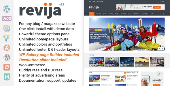 Revija – Blog/Magazine WordPress Theme
