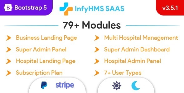 HMS Saas Nulled Laravel Multi Hospital Management System – HMS Saas Hospital – Appointment Booking Free Download