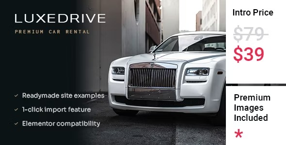 LuxeDrive Limousine and Car Rental Theme